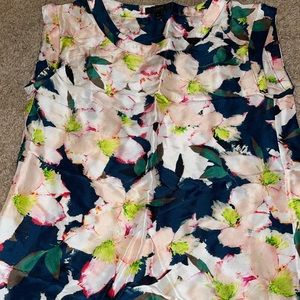 J. Crew floral silk blouse